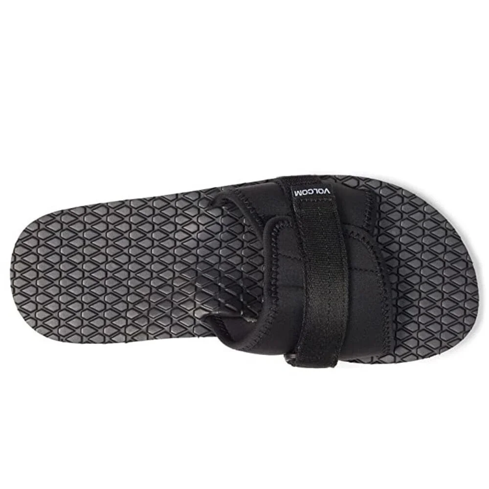 Volcom Eco Recliner V0812102 Sandal Men's US 7 Black Adjustable Strap GAL25